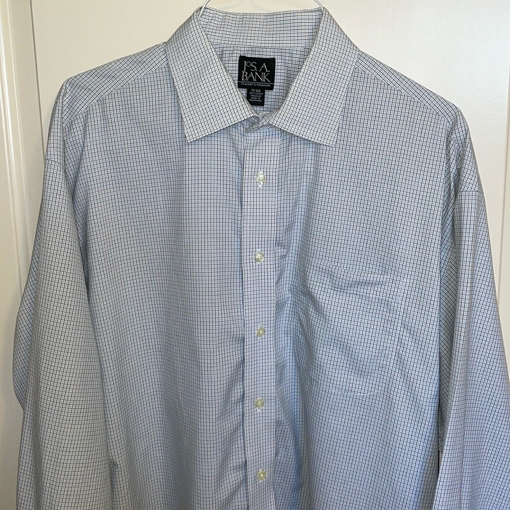 Jos. A. Bank Traveler’s Collection Dress Shirt 17 - 34